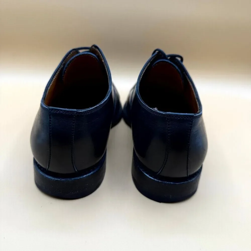 Jalan Sriwijaya Dress Shoes Men's Size 7.5 Black Leather Wingtip Lace-Up Formal‎